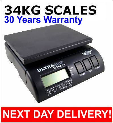 Ultraship 75lb 34kg DIGITAL PARCEL POSTAL WEIGHTING SCALE Ultraship 75lb 34kg DIGITAL PARCEL POSTAL WEIGHTING SCALE